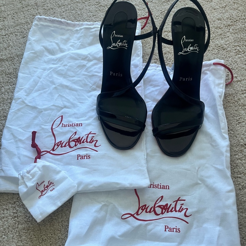Christian Louboutin Rosalie 100 Leather Sandals